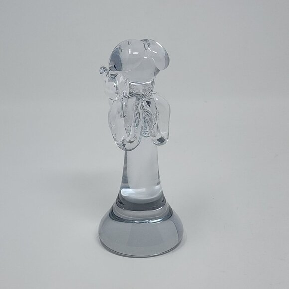 VTG MCM Crystal Angel Figure Paperweight Signed Jon 76 5.75" - Picture 3 of 13